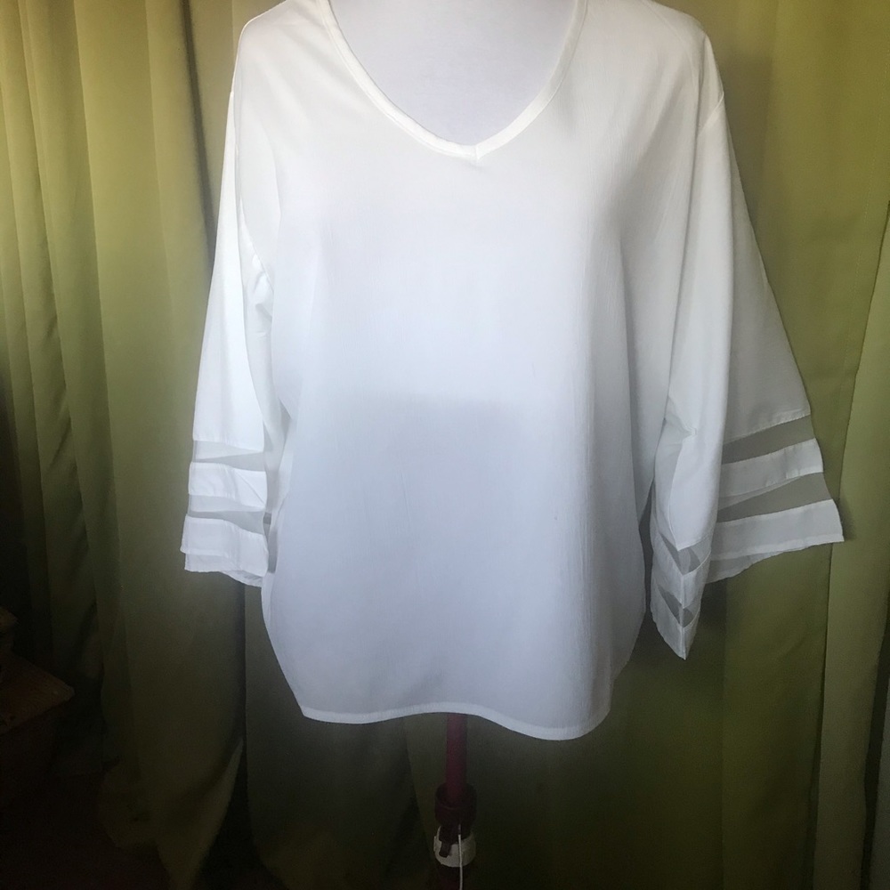 White blouse  Bell arms